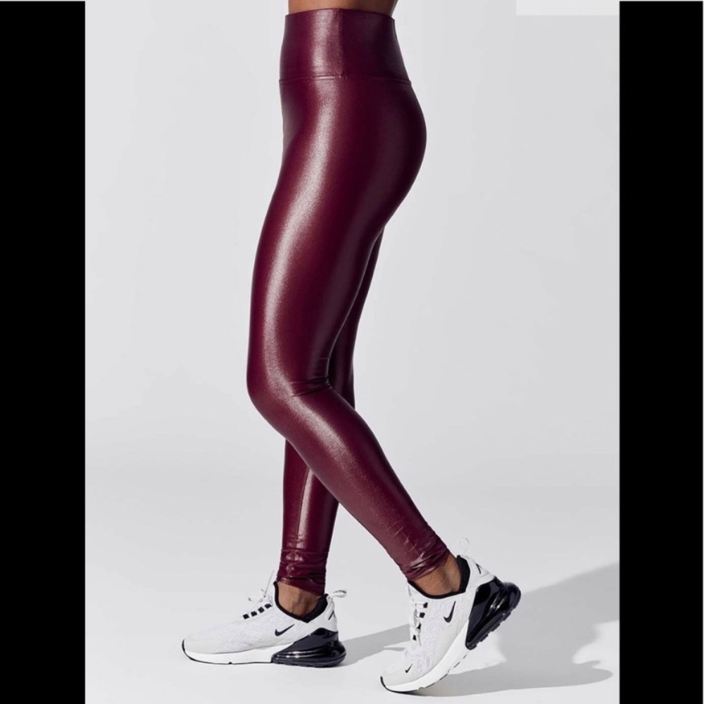 NWT wine Takara high rise full length legging